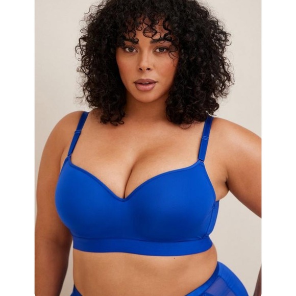 torrid Other - Torrid Full Coverage Balconette Lightly Lined Back Smoothing Bra - electric blue
